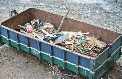 Business professionals managing waste in Addiscombe office